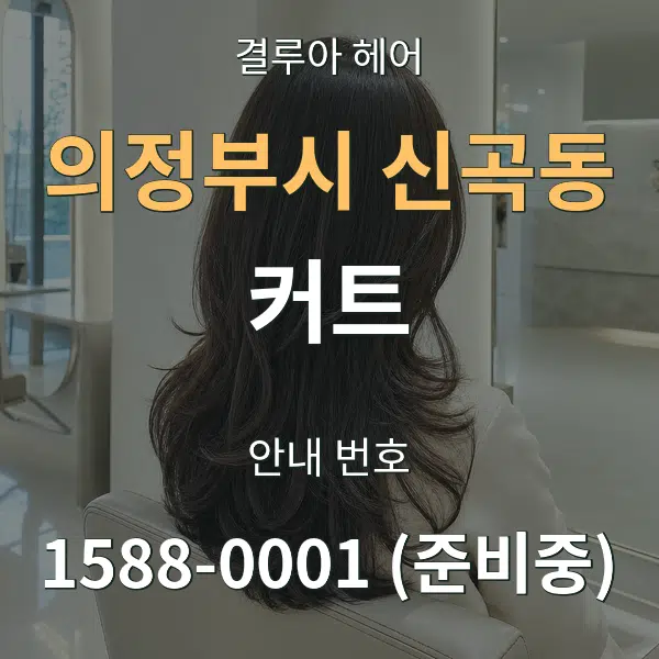 의정부시 신곡동 커트 대표 안내 그래픽