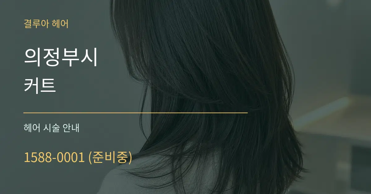 의정부시 커트 대표 안내 그래픽
