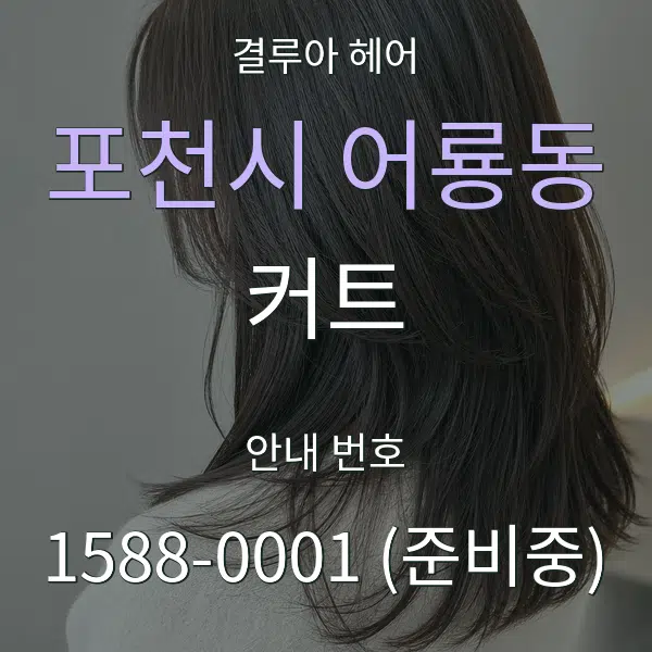 포천시 어룡동 커트 대표 안내 그래픽