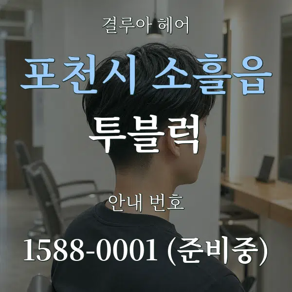 포천시 소흘읍 투블럭 대표 안내 그래픽