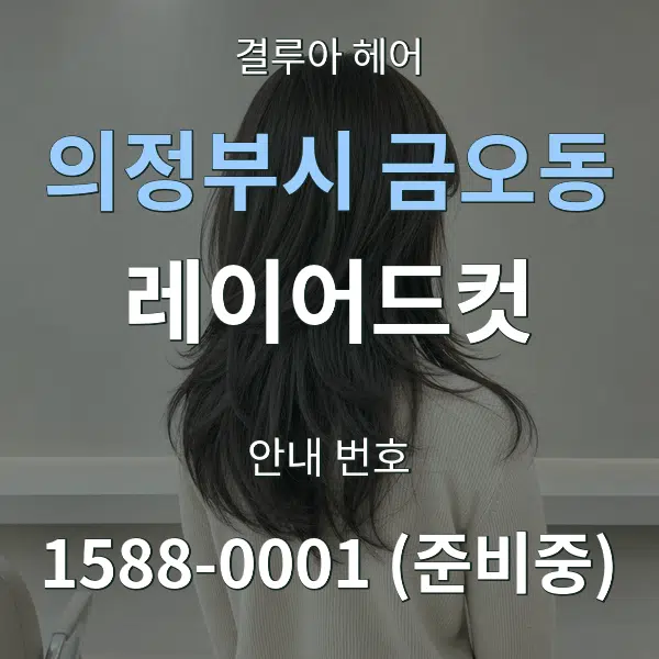 의정부시 금오동 레이어드컷 대표 안내 그래픽