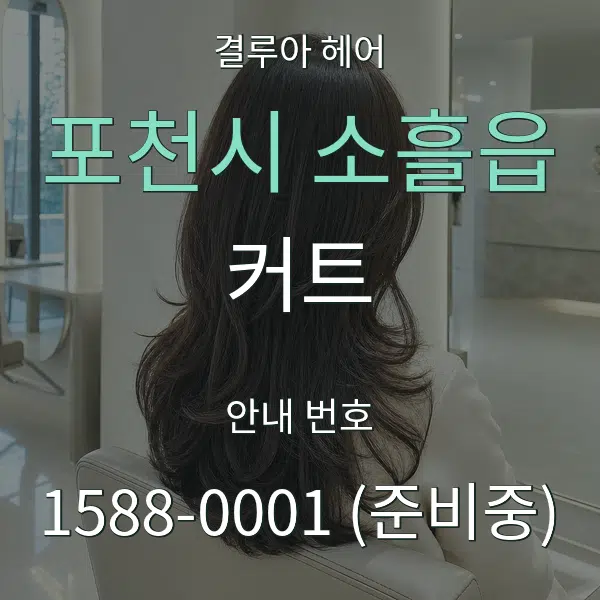 포천시 소흘읍 커트 대표 안내 그래픽