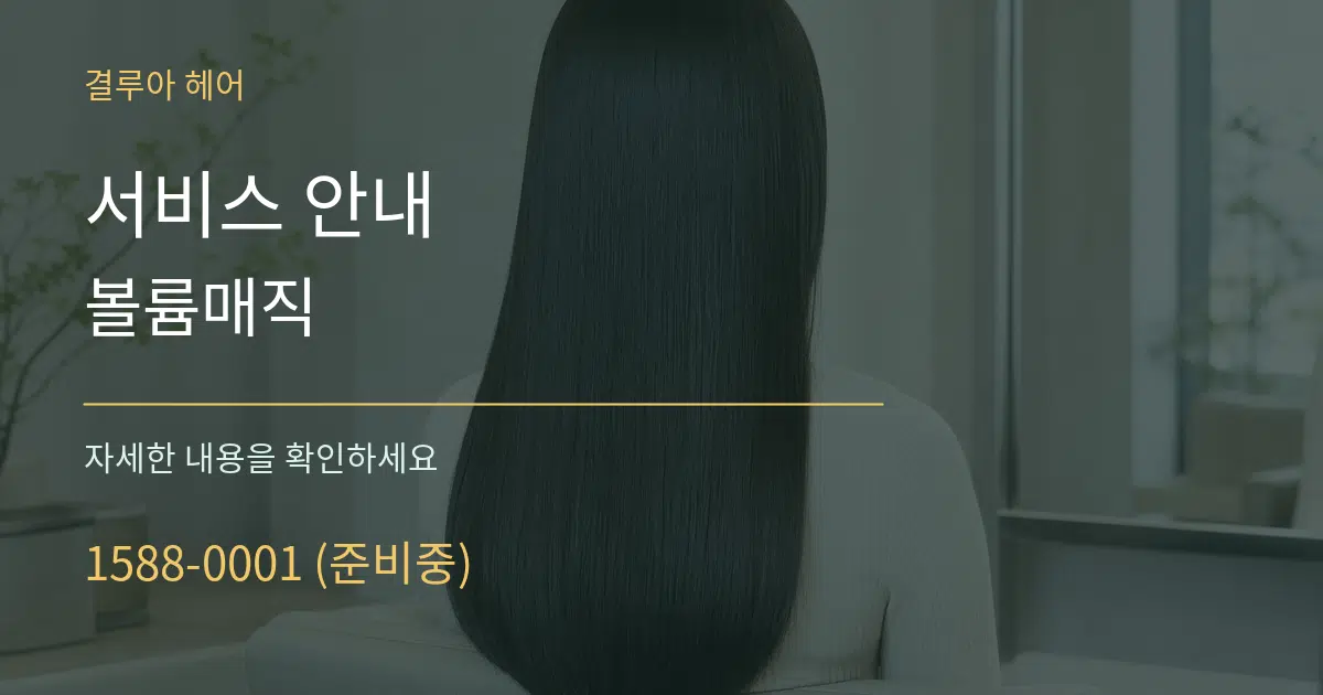 서비스 안내 볼륨매직 작업 조건 안내 그래픽