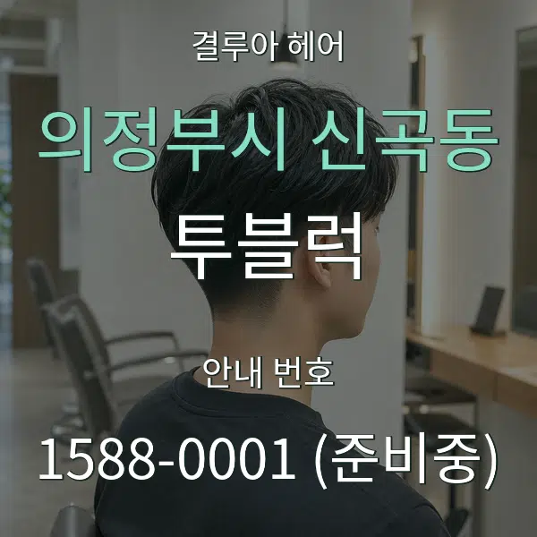 의정부시 신곡동 투블럭 대표 안내 그래픽