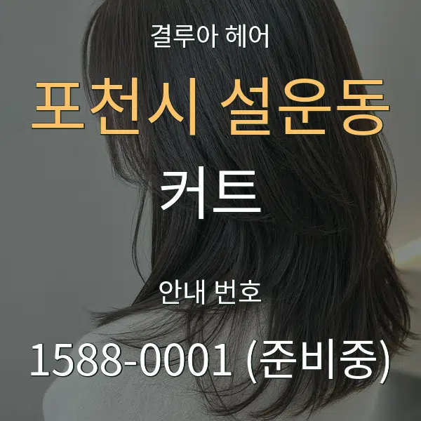 포천시 설운동 커트 대표 안내 그래픽