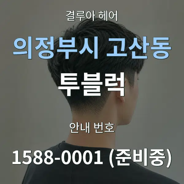 의정부시 고산동 투블럭 대표 안내 그래픽