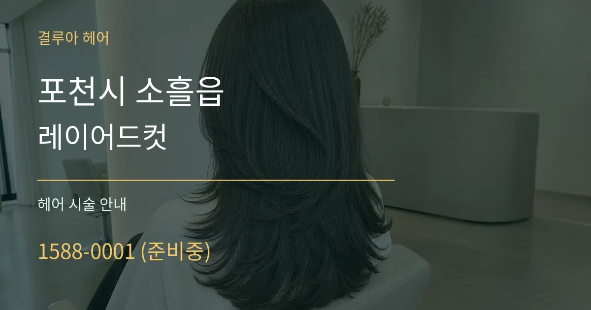 포천시 소흘읍 레이어드컷 대표 안내 그래픽