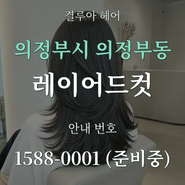 의정부시 의정부동 레이어드컷 대표 안내 그래픽
