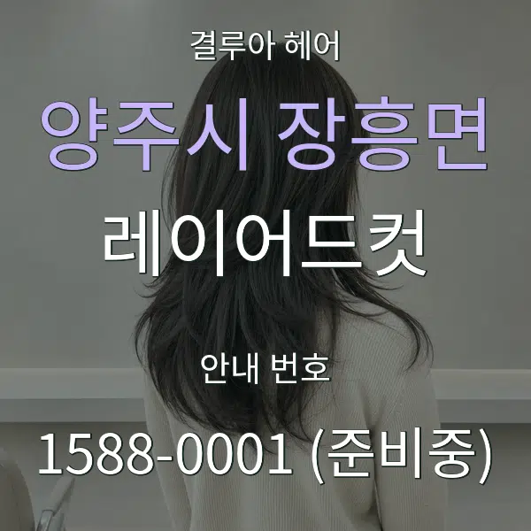 양주시 장흥면 레이어드컷 대표 안내 그래픽