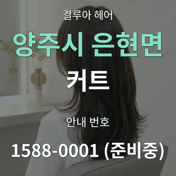 양주시 은현면 커트 대표 안내 그래픽