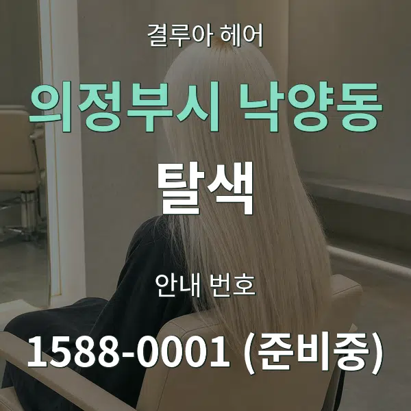 의정부시 낙양동 탈색 대표 안내 그래픽