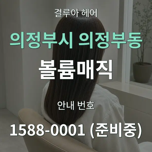의정부시 의정부동 볼륨매직 대표 안내 그래픽