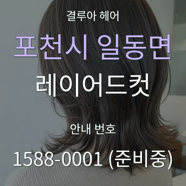 포천시 일동면 레이어드컷 대표 안내 그래픽