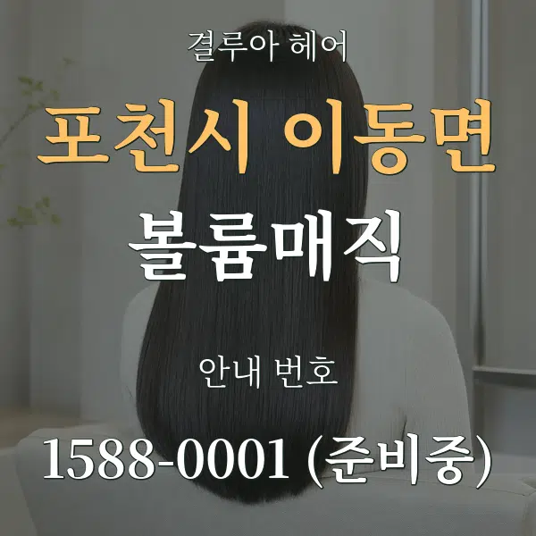 포천시 이동면 볼륨매직 대표 안내 그래픽