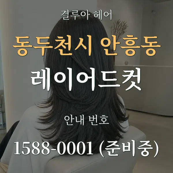 동두천시 안흥동 레이어드컷 대표 안내 그래픽