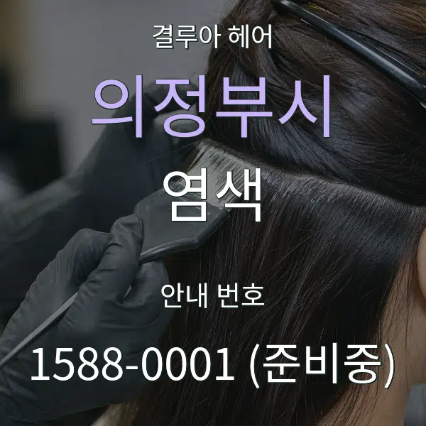 의정부시 염색 대표 안내 그래픽
