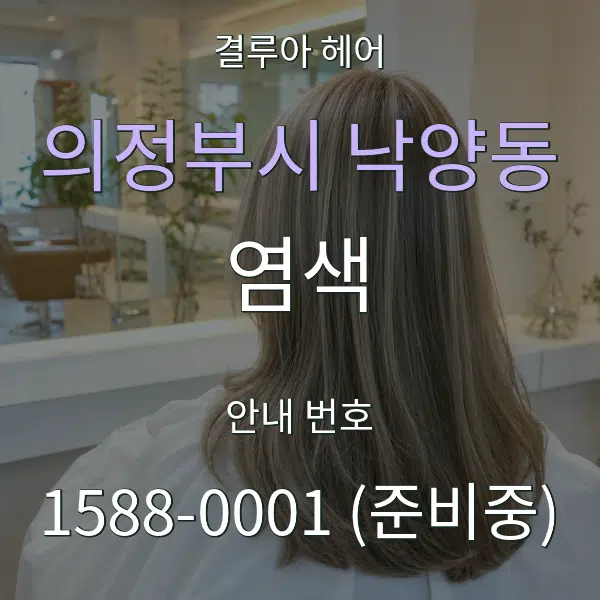 의정부시 낙양동 염색 대표 안내 그래픽