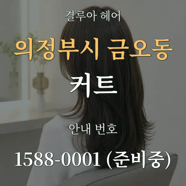 의정부시 금오동 커트 대표 안내 그래픽