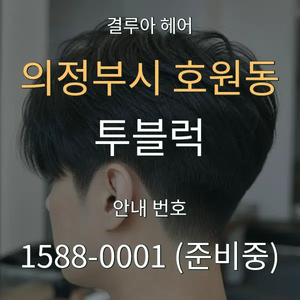 의정부시 호원동 투블럭 대표 안내 그래픽
