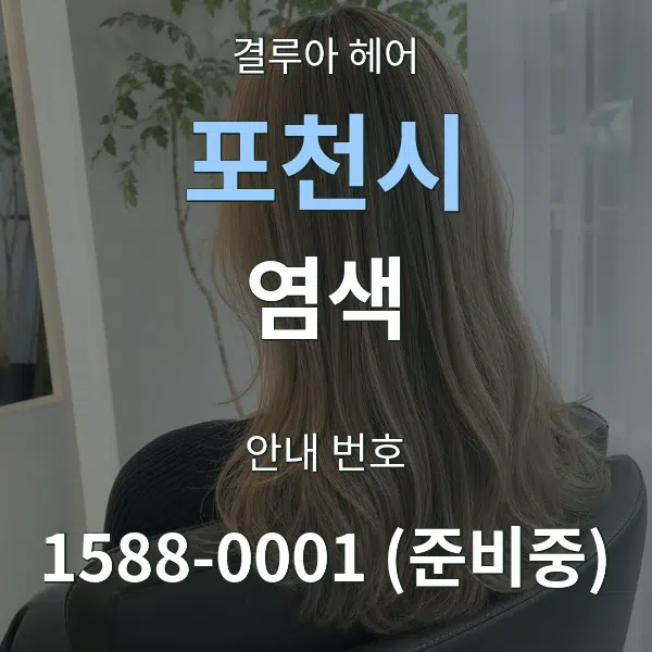 포천시 염색 대표 안내 그래픽