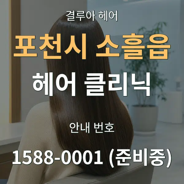 포천시 소흘읍 헤어 클리닉 대표 안내 그래픽