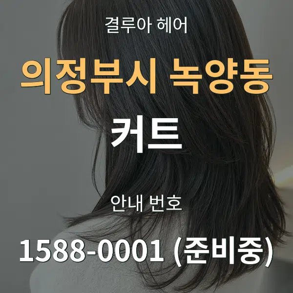 의정부시 녹양동 커트 대표 안내 그래픽