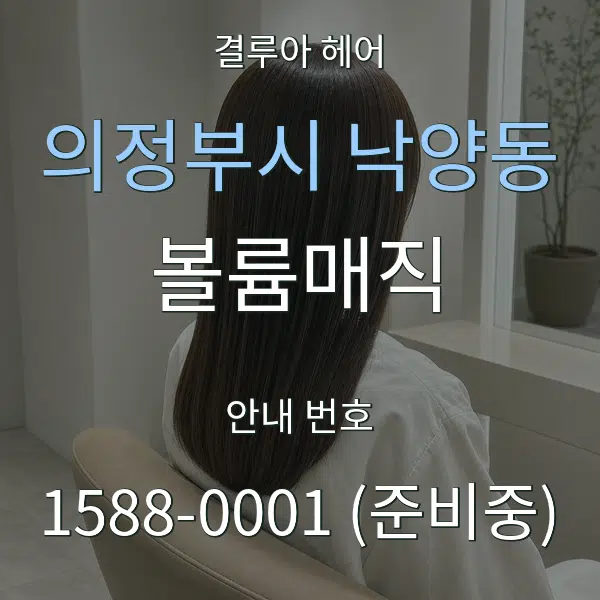 의정부시 낙양동 볼륨매직 대표 안내 그래픽