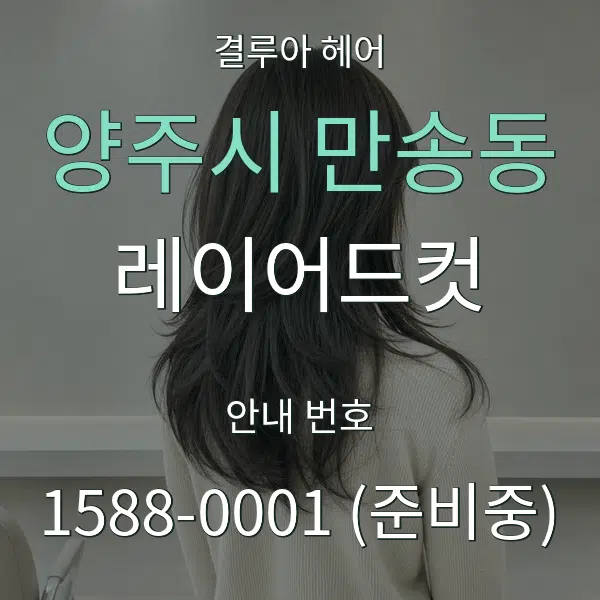양주시 만송동 레이어드컷 대표 안내 그래픽