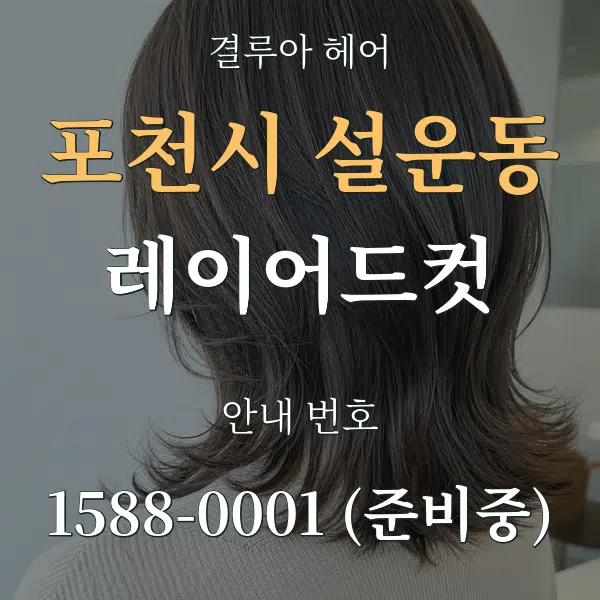 포천시 설운동 레이어드컷 대표 안내 그래픽