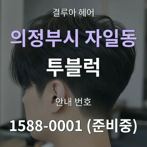 의정부시 자일동 투블럭 대표 안내 그래픽