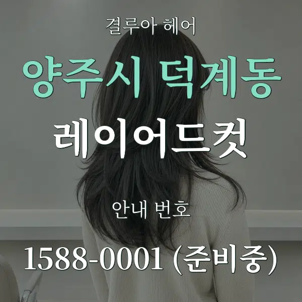 양주시 덕계동 레이어드컷 대표 안내 그래픽