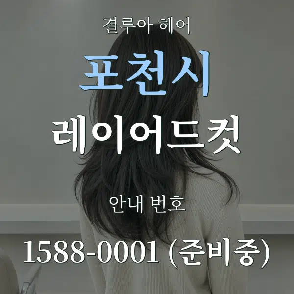 포천시 레이어드컷 대표 안내 그래픽
