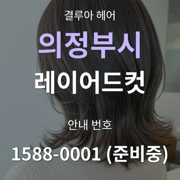 의정부시 레이어드컷 대표 안내 그래픽