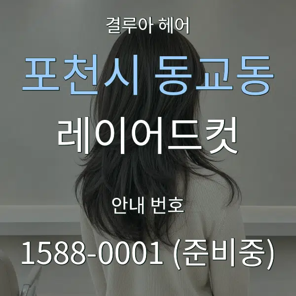 포천시 동교동 레이어드컷 대표 안내 그래픽