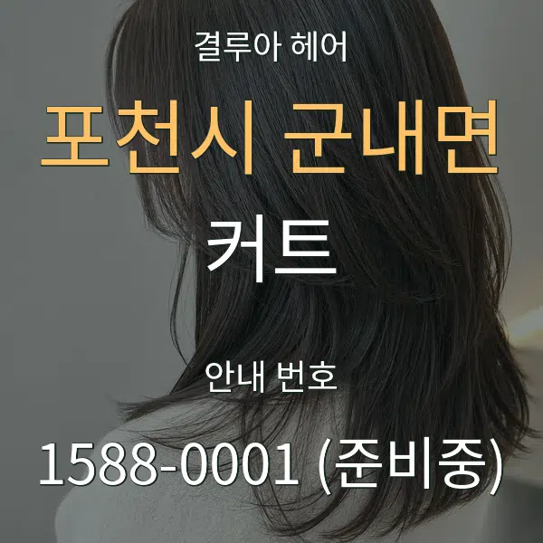 포천시 군내면 커트 대표 안내 그래픽