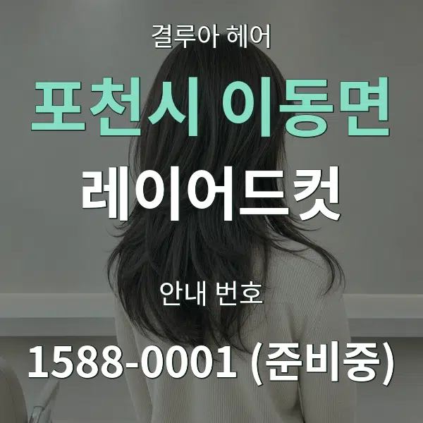 포천시 이동면 레이어드컷 대표 안내 그래픽