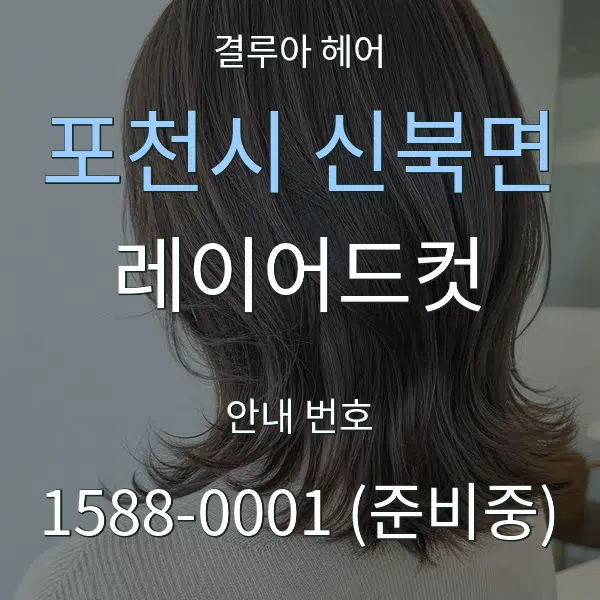 포천시 신북면 레이어드컷 대표 안내 그래픽