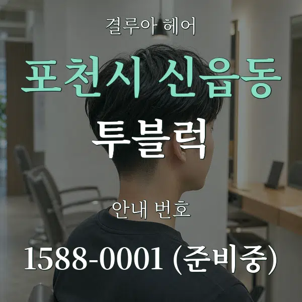 포천시 신읍동 투블럭 대표 안내 그래픽