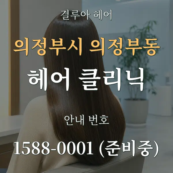 의정부시 의정부동 헤어 클리닉 대표 안내 그래픽