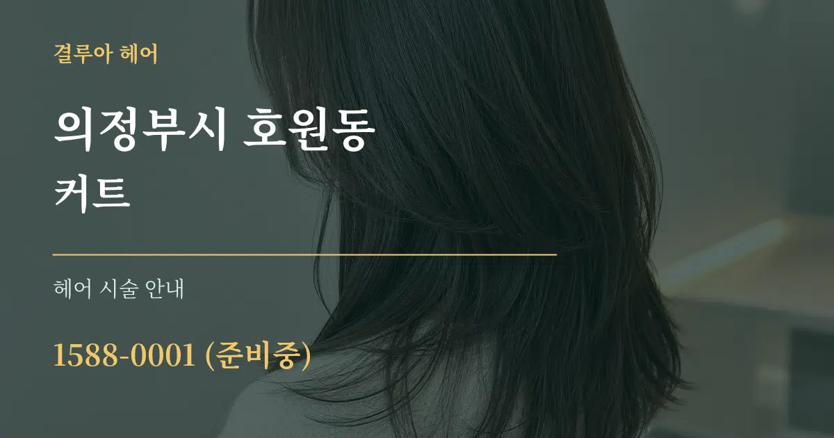 의정부시 호원동 커트 대표 안내 그래픽