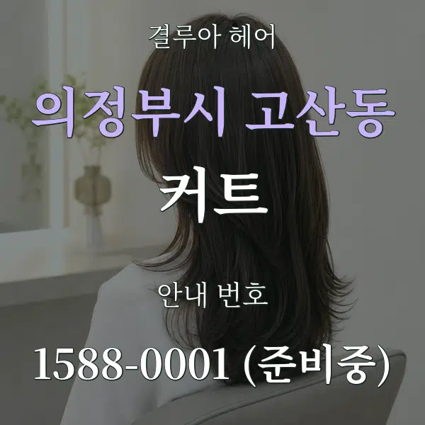 의정부시 고산동 커트 대표 안내 그래픽