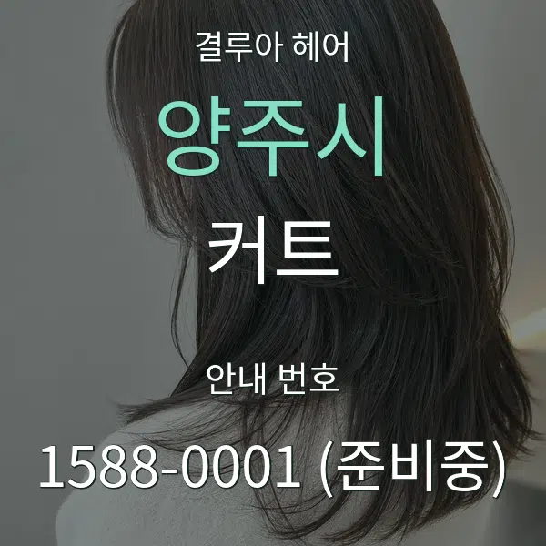 양주시 커트 대표 안내 그래픽