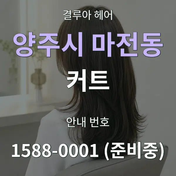 양주시 마전동 커트 대표 안내 그래픽